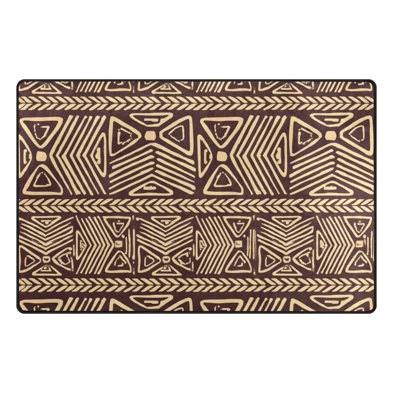 Amazon.com: Bolaz African Tribal Print Area Rug Rugs Non-Slip
